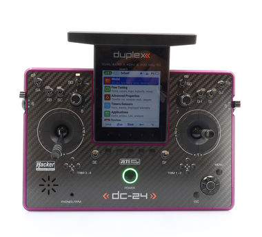 Vysílač Duplex DC-24II Carbon Line Purple elox