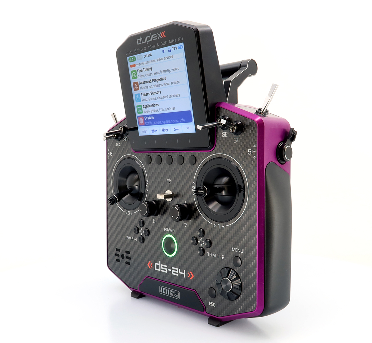 Vysílač Duplex DS-24II Carbon Line Purple elox US